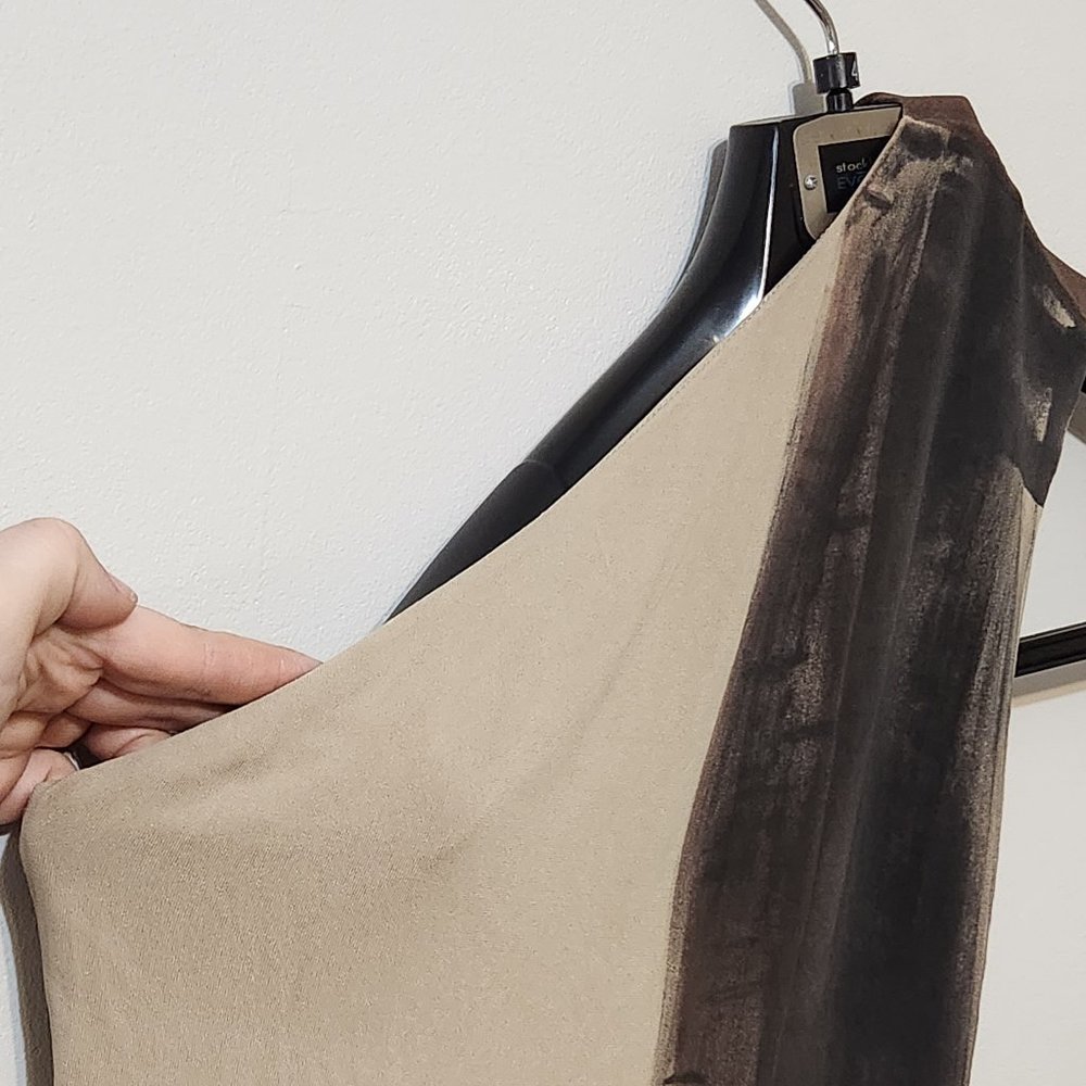 Asymetrical one shoulder midi dress
